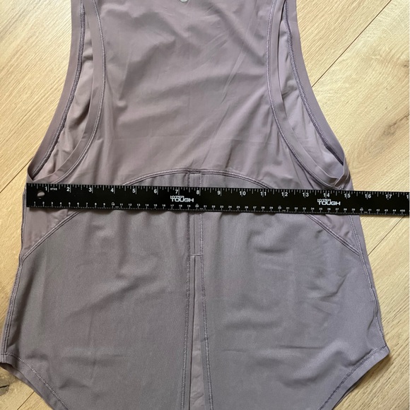 Dusty Dawn Lululemon Ace back slit tie tank top Mauve Violet crewneck sleeveless - Picture 6 of 13